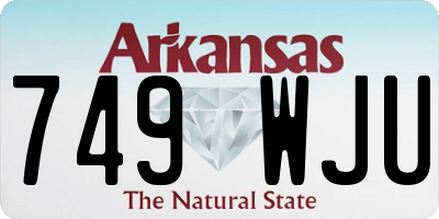 AR license plate 749WJU