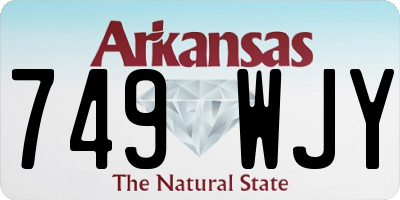 AR license plate 749WJY