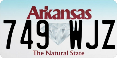 AR license plate 749WJZ