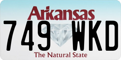 AR license plate 749WKD