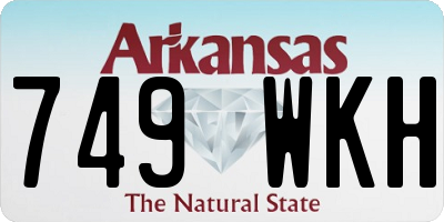 AR license plate 749WKH