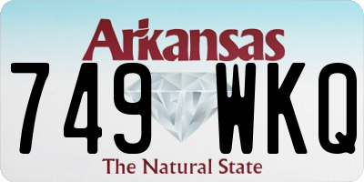 AR license plate 749WKQ