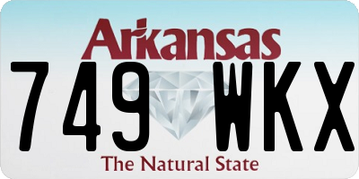 AR license plate 749WKX