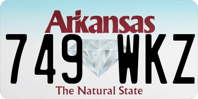 AR license plate 749WKZ