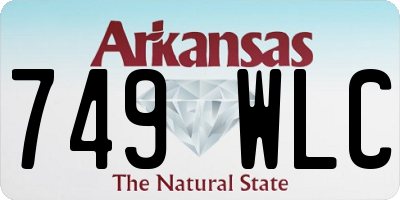 AR license plate 749WLC