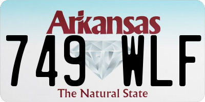 AR license plate 749WLF