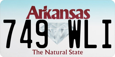 AR license plate 749WLI