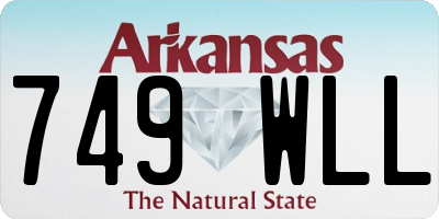 AR license plate 749WLL