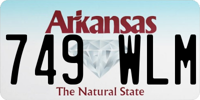 AR license plate 749WLM