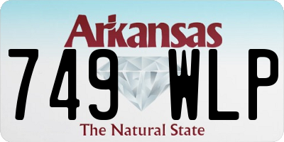 AR license plate 749WLP