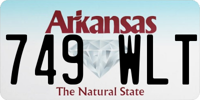 AR license plate 749WLT