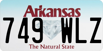 AR license plate 749WLZ