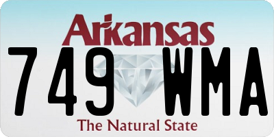 AR license plate 749WMA