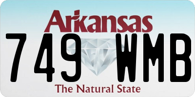 AR license plate 749WMB