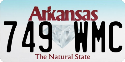 AR license plate 749WMC