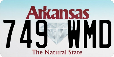 AR license plate 749WMD