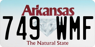 AR license plate 749WMF