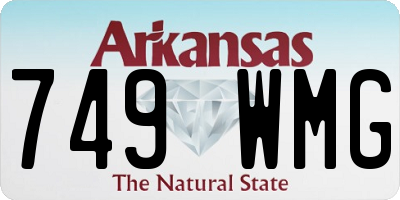 AR license plate 749WMG