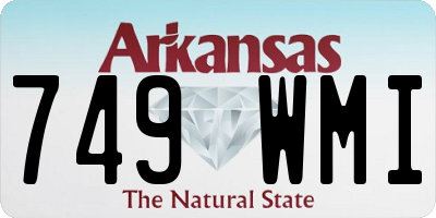 AR license plate 749WMI