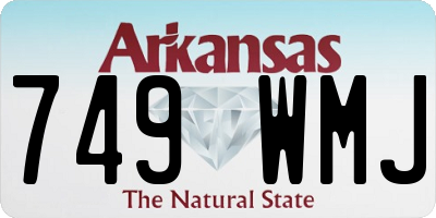 AR license plate 749WMJ