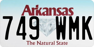 AR license plate 749WMK