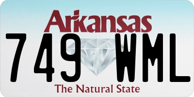 AR license plate 749WML