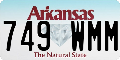 AR license plate 749WMM