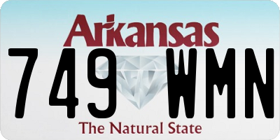 AR license plate 749WMN