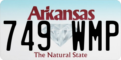AR license plate 749WMP