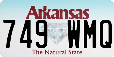 AR license plate 749WMQ
