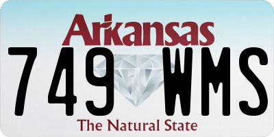 AR license plate 749WMS