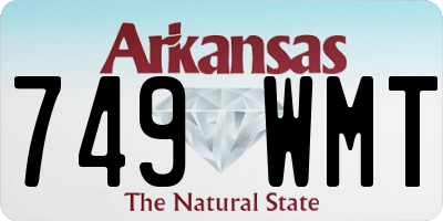 AR license plate 749WMT