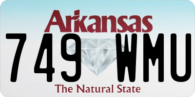 AR license plate 749WMU