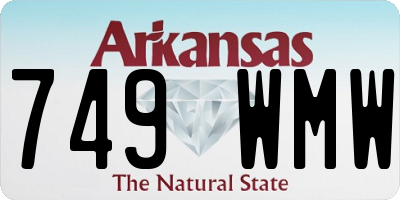 AR license plate 749WMW