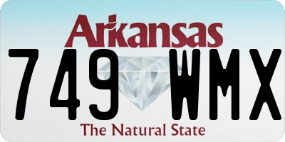 AR license plate 749WMX