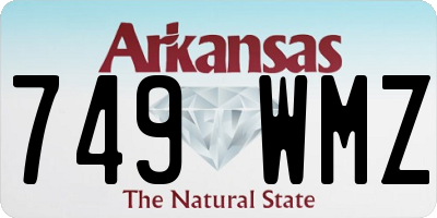 AR license plate 749WMZ