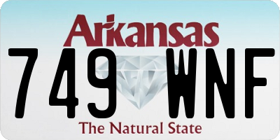 AR license plate 749WNF