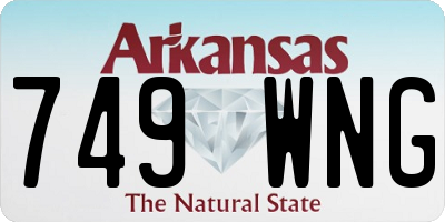 AR license plate 749WNG