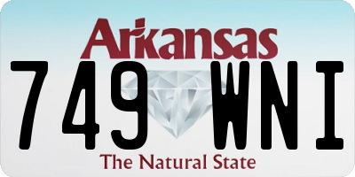 AR license plate 749WNI