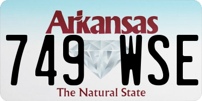 AR license plate 749WSE
