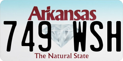 AR license plate 749WSH
