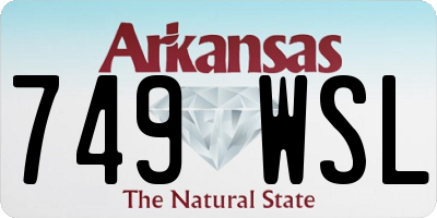 AR license plate 749WSL