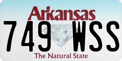 AR license plate 749WSS