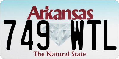AR license plate 749WTL