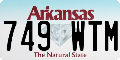 AR license plate 749WTM