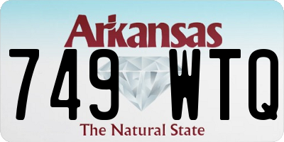 AR license plate 749WTQ