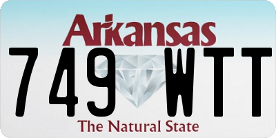 AR license plate 749WTT