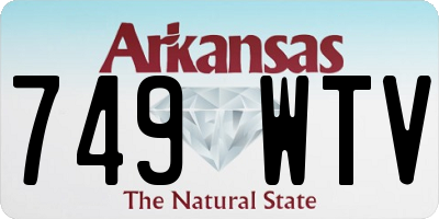 AR license plate 749WTV