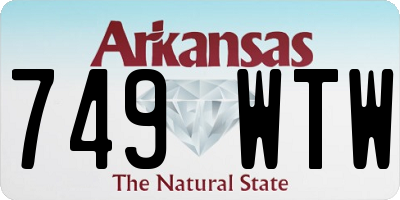 AR license plate 749WTW