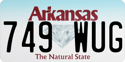AR license plate 749WUG